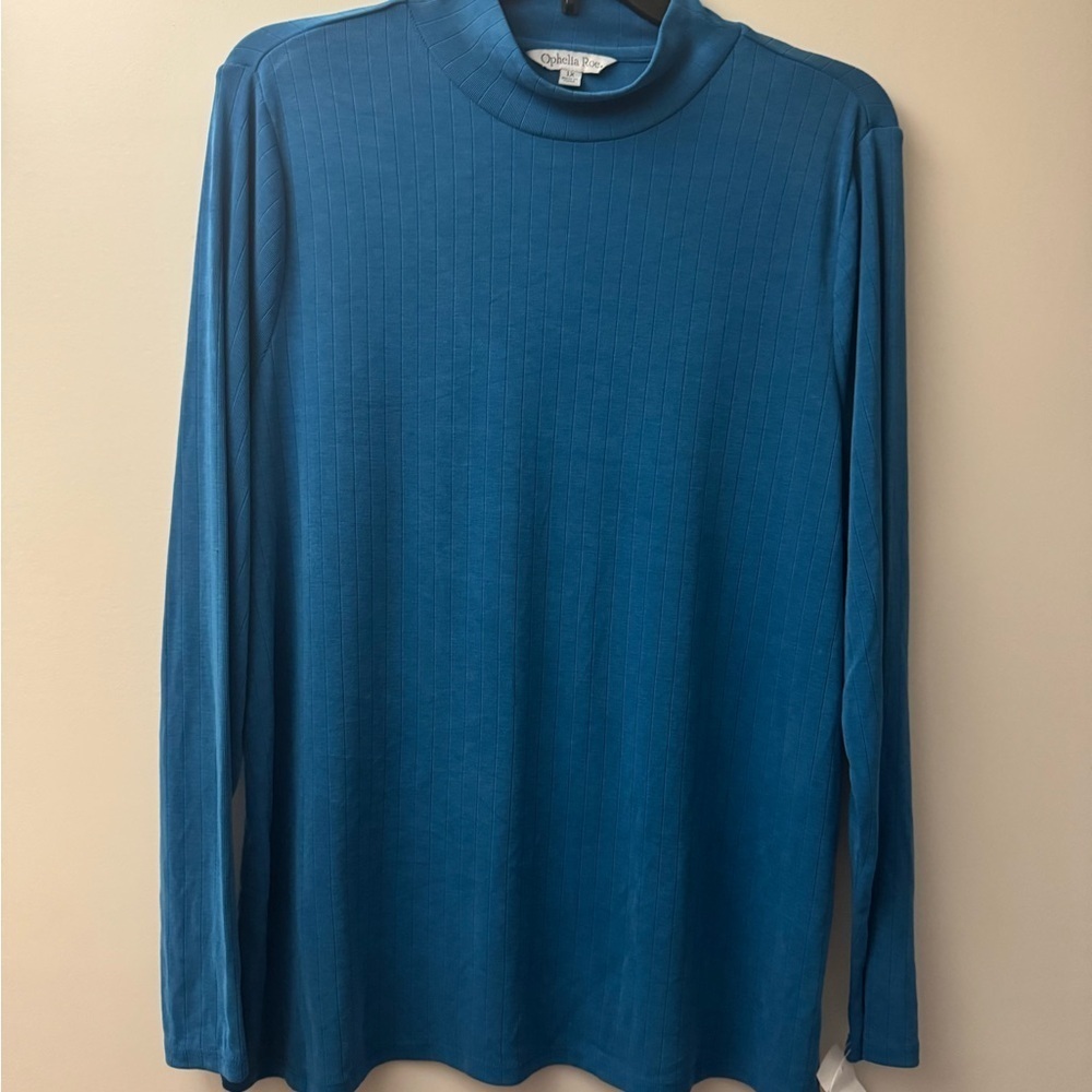 Blue Long Sleeve Top